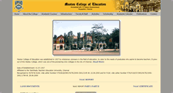 Desktop Screenshot of mestoncollege.edu.in